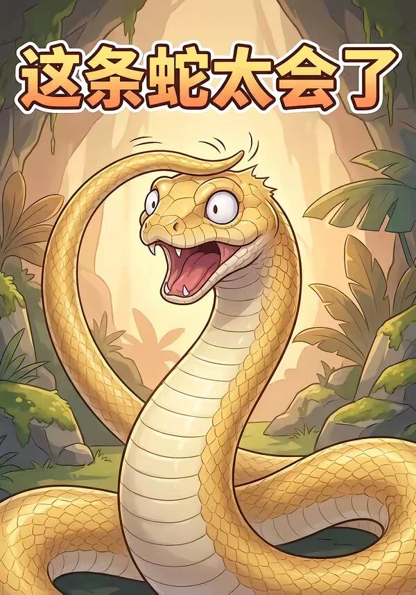 这条蛇太会了 海报