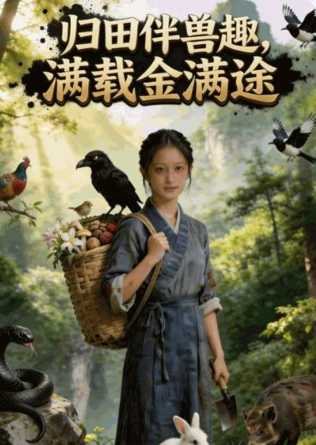 归田伴兽趣，满载金满途 海报