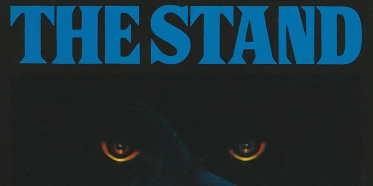 The book cover of The Stand by Stephen King.