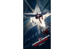 Sam Wilson & Red Hulk Are Ready For Action In Captain America Brave New World ScreenX Poster