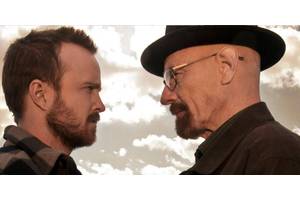 Breaking Bad's Walt & Jesse Sit On Thrones Of Blue Meth & Cash In Trippy Art Video