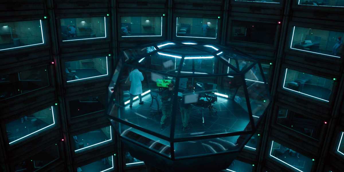 A picture of the Pit in The Hunting Party season 1, episode 1