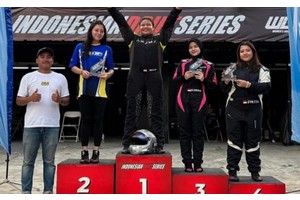 Teen prodigy snares 2 titles in Indonesian drift series