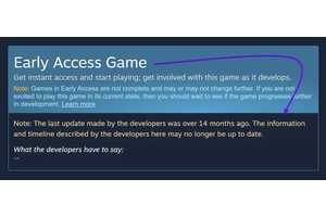 Steam Has A New Feature That Makes Worrying About Early Access Titles Being Abandoned A Thing Of The Past