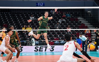 FEU secures 5th straight win in UAAP men's volleyball