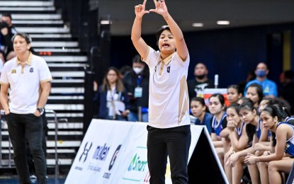 <p><strong>GIRLS’ BASKETBALL.</strong> National University-Nazareth School coach Camilla Escoto. She said Monday (Jan. 20, 2025) that she is excited over the return of girls’ basketball in the University Athletic Association of the Philippines after a five-year wait. <em>(Contributed photo)</em></p>