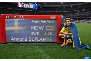 Duplantis resets world pole vault record for 11th time