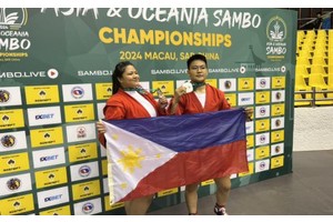 Team PH captures 2 silver medals in Asia-Oceania Sambo C'ships