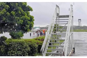 Laoag-Basco flight suspended due to heavy rains