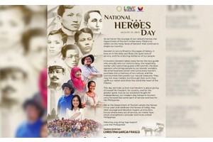 DOT chief honors heroes, hails daily acts of service in tourism
