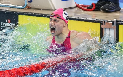 <p><strong>TRIPLE GOLD MEDALIST.</strong> German finswimmer Max Poschart won the men's 100m, and 4x50m and 4x100m surface relays in the World Games held in Chengdu, China on Aug. 7 to 17, 2025. Poschart is a one of the elected members of the International World Games Association Athlete Committee for 2025-2029. <em>(World Games 2025 photo)</em></p>