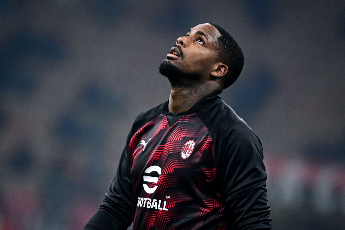 AC Milan goalkeeper Mike Maignan warms up ahead of the Italian Serie A football match between AC Milan and Bologna at the San Siro Stadium, in Milan on January 27, 2024. (Photo by Piero CRUCIATTI / AFP) (Photo by PIERO CRUCIATTI/AFP via Getty Images)