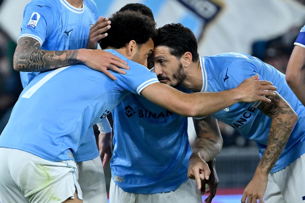 Luis Alberto Felipe Anderson celebrate Lazio