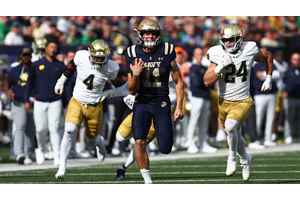 Navy fumbles away its College Football Playoff hopes, blown out by Notre Dame