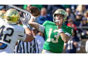 The latest Notre Dame report indicates there might be trouble at quarterback