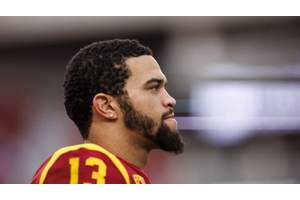 Projected  No. 1 Overall Pick Quarterback Caleb Williams is expected not to throw at NFL Combine