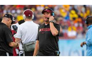 It didn't take long for Kalen DeBoer to get cautionary words about his QB