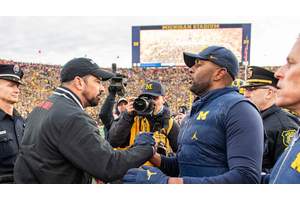 Jim Harbaugh endorses Sherrone Moore as Michigan football head coach
