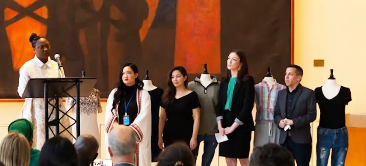 Sexual assault survivor Kadijatu Grace recounts her harrowing story at a reception for the “What were you wearing?” exhibit at UN Headquarters in New York. Sexual assault survivor Kadijatu Grace recounts her harrowing story at a reception for the “What were you wearing?” exhibit at UN Headquarters in New York.