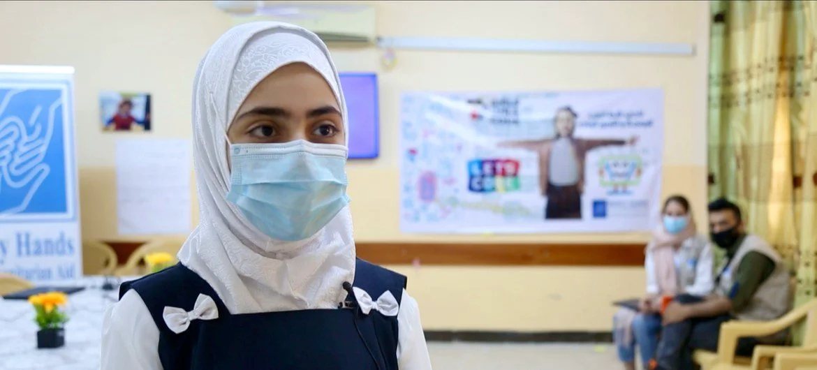 Narjis, a girl student in Basra, Iraq, who benefits from a UNICEF/WFP education stipend programme Narjis, a girl student in Basra, Iraq, who benefits from a UNICEF/WFP education stipend programme