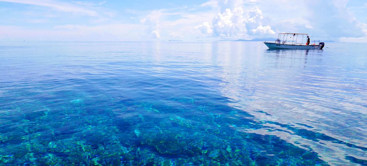 Calm and clear sea in Okinawa, Japan. Calm and clear sea in Okinawa, Japan.