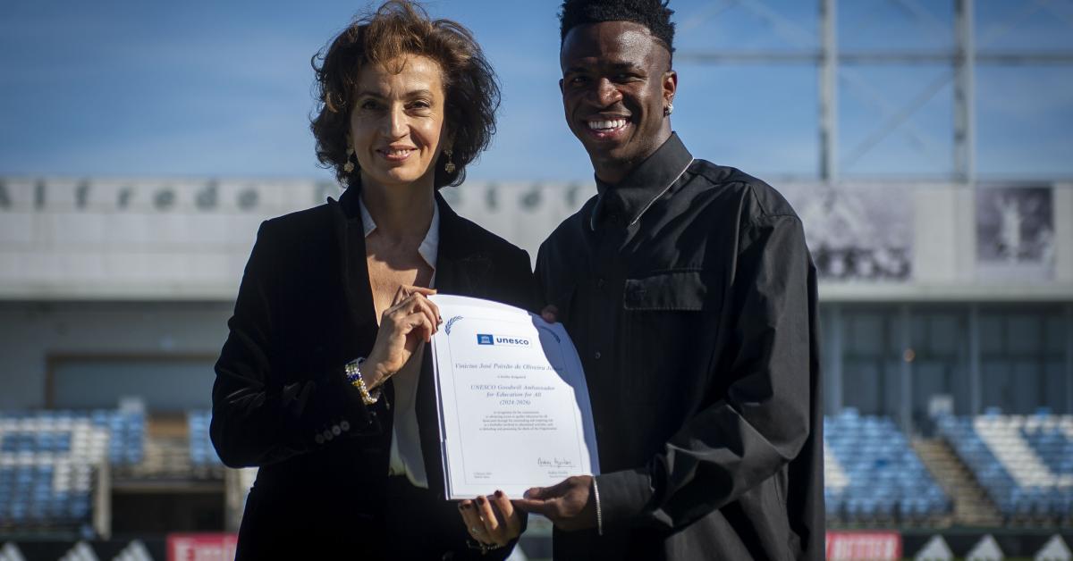 Vinícius Junior named UNESCO Goodwill Ambassador