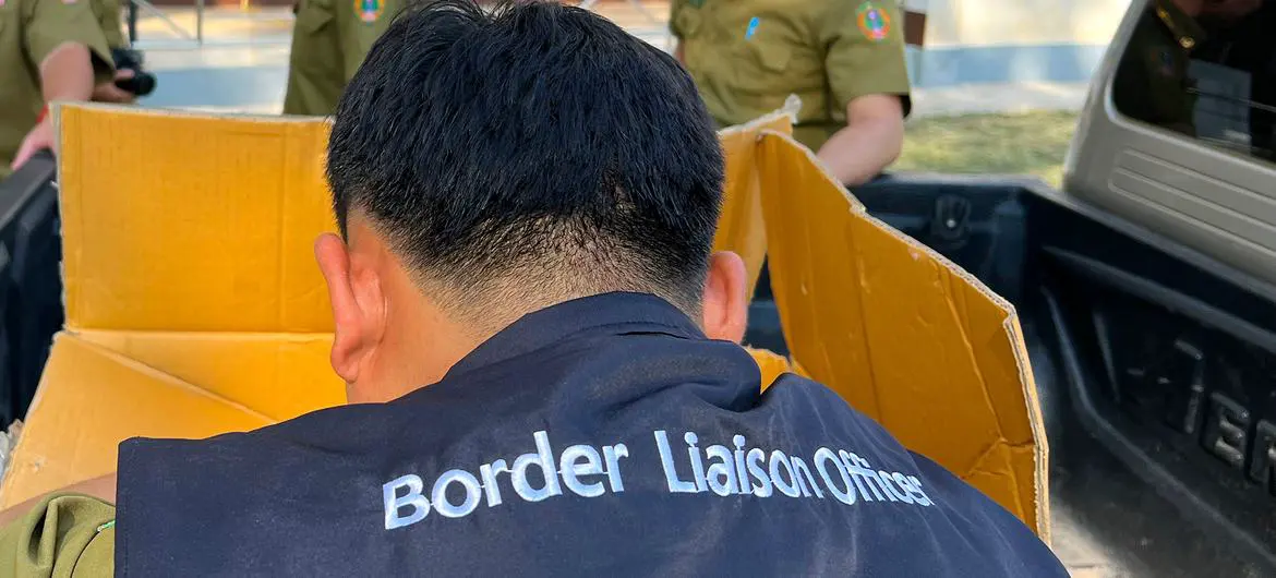 A border liaison officer in Laos.