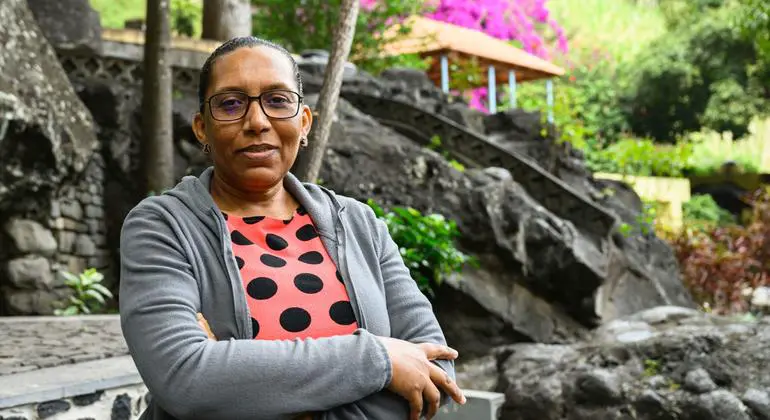 Angela Silva, from Paúl Valley, is a teacher who has recently begun to work plots of land. She has attended UN-agency training sessions and is hoping to enhance her agriculture skills to combat the drought.