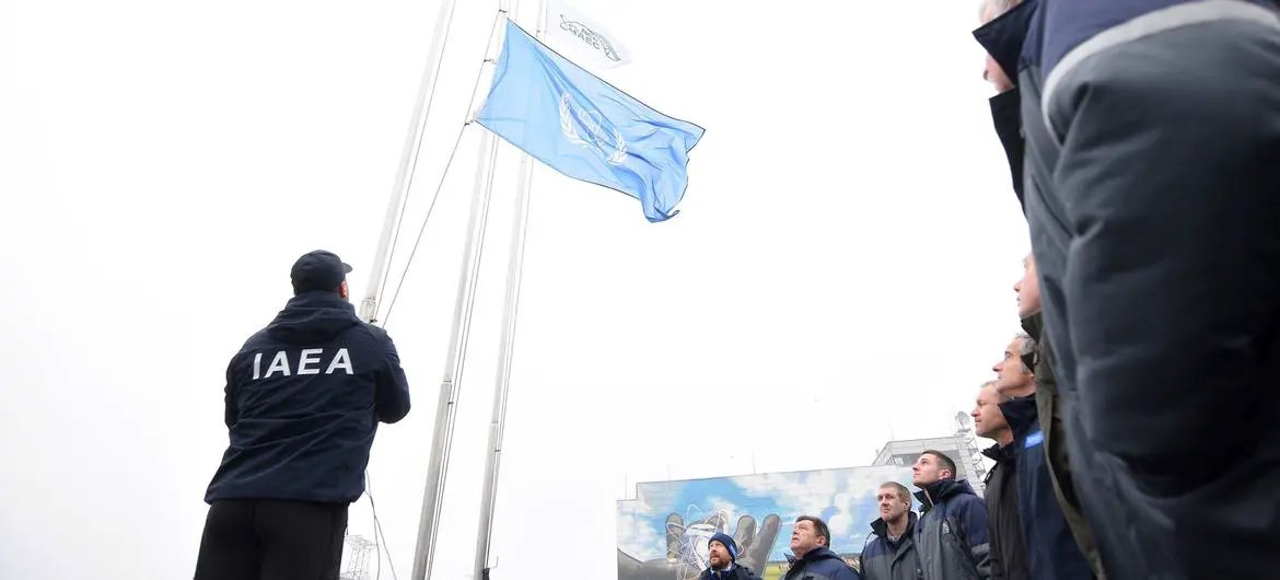 IAEA inspectors help ensure safety at Ukrainian nuclear power plants. .