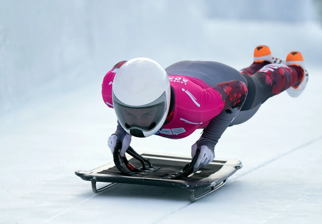 Athlete prepares for the Winter Olympics Athlete prepares for the Winter Olympics