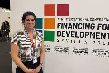 Inés Carpio, Spain's General Director for International Financing, at the Financing for Development conference in Sevilla, Spain.