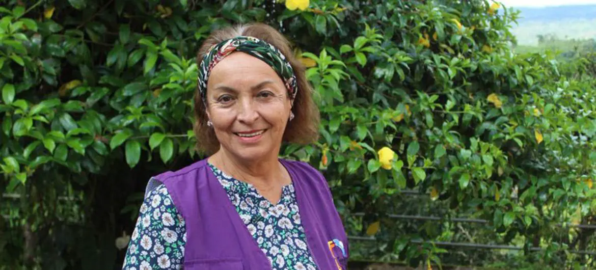 Fatima Muriel, President of the Organization Alianza Tejedoras de Vida. Fatima Muriel, President of the Organization Alianza Tejedoras de Vida.