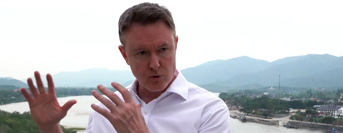 Jeremy Douglas, UNODC’s Regional Representative for Southeast Asia and the Pacific, at the Golden Triangle in Thailand.