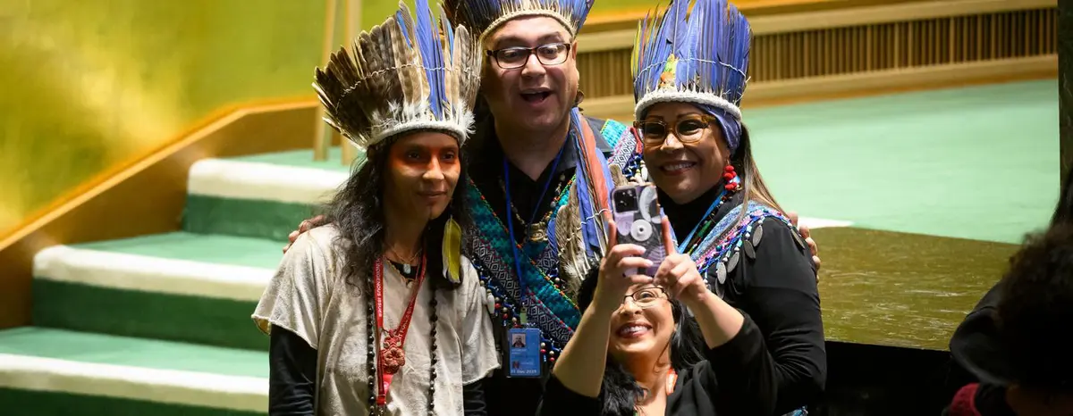 Participants attend the opening of the 24th Session of the Permanent Forum on Indigenous Issues. Participants attend the opening of the 24th Session of the Permanent Forum on Indigenous Issues.