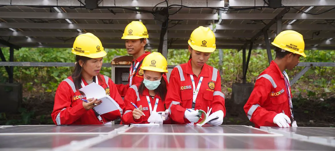 Indonesia has been a trailblazer in the shift away from fossil fuels to clean energy, securing greener jobs and livelihoods for communities. Indonesia has been a trailblazer in the shift away from fossil fuels to clean energy, securing greener jobs and livelihoods for communities.