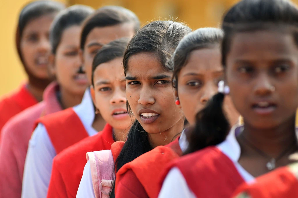 The participation of girls in education in places like India (pictured) is central to gender equality efforts.