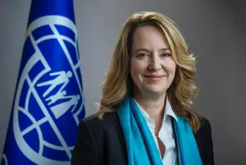 Amy Pope, Director General of the International Organization for Migration (IOM).