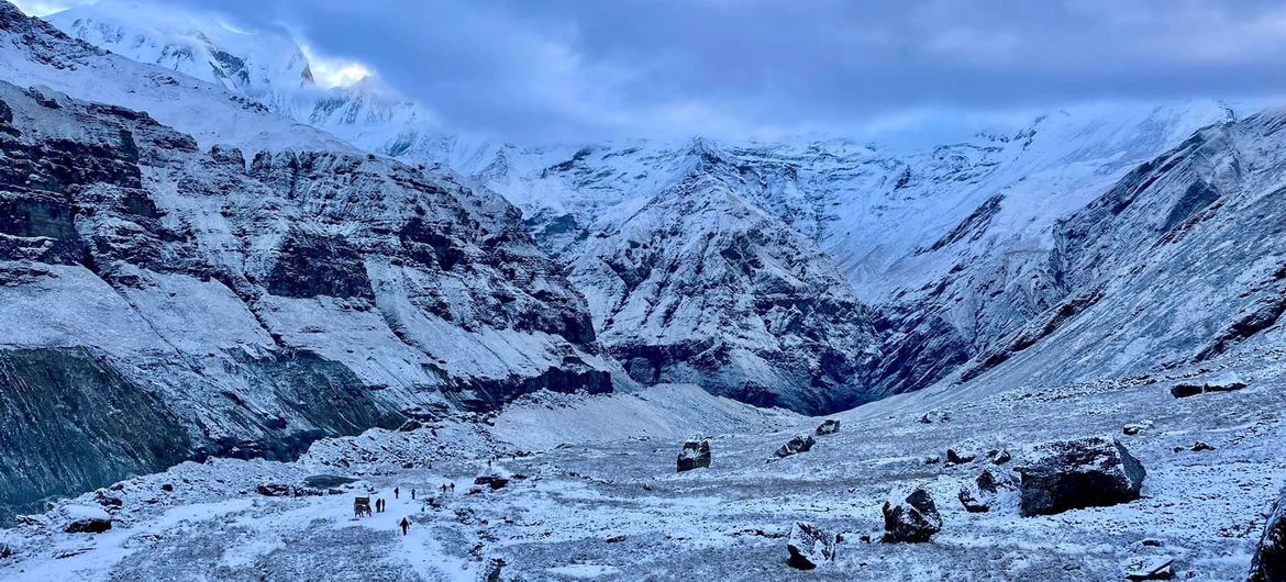 Glaciers in the high Himalayas, like those in Nepal’s Langtang region (pictured), feed major South Asian river systems sustaining tens of millions of lives and livelihoods downstream Glaciers in the high Himalayas, like those in Nepal’s Langtang region (pictured), feed major South Asian river systems sustaining tens of millions of lives and livelihoods downstream