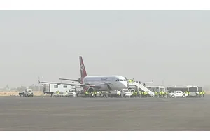 UN Special Envoy welcomes the first commercial flight from Sana’a airport in nearly six years
