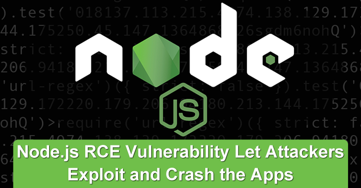Node.js RCE Vulnerability Let Attackers Exploit & Crash The Apps Node.js RCE Vulnerability Let Attackers Exploit & Crash The Apps