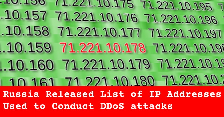 Russia Released List of IP Addresses Russia Released List of IP Addresses