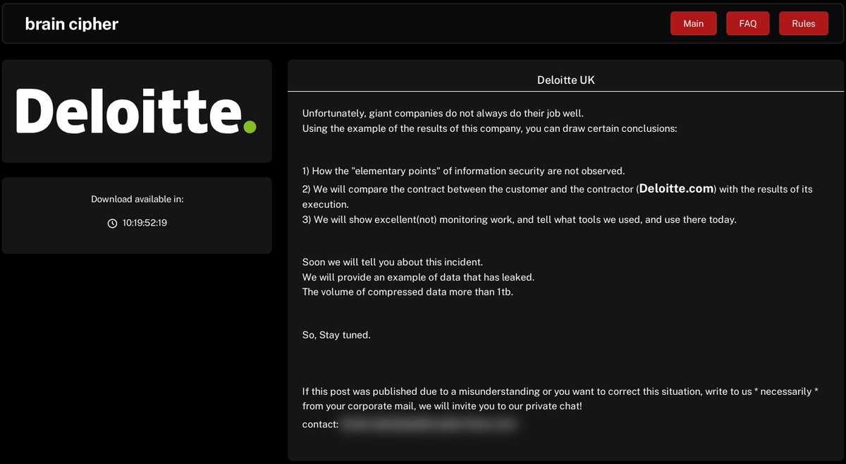 Deloitte Hacked 