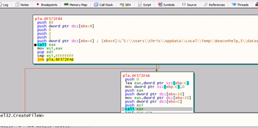 Dropping files in the temp folder