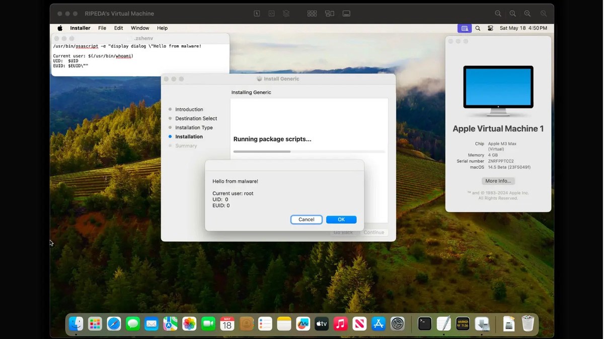 macOS Root Access Vulnerability macOS Root Access Vulnerability