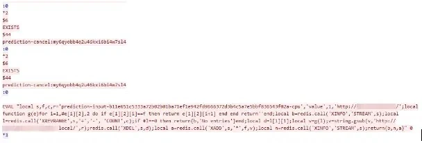 Lua script injected to Redis’ TCP stream.