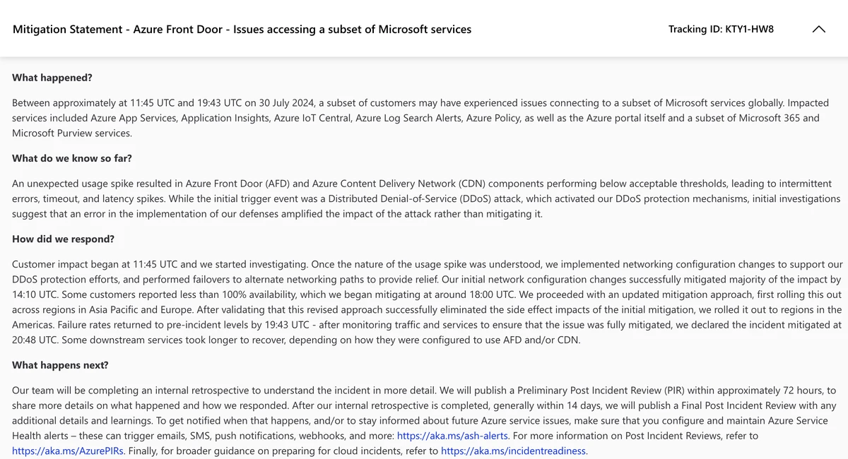 DDoS Attack Microsoft Azure