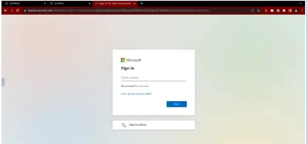 Phishing form (Source: Netcraft)