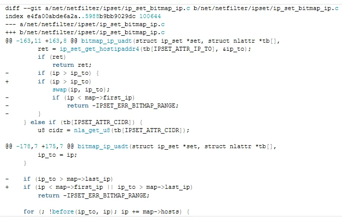 Linux Kernel netfilter Vulnerability