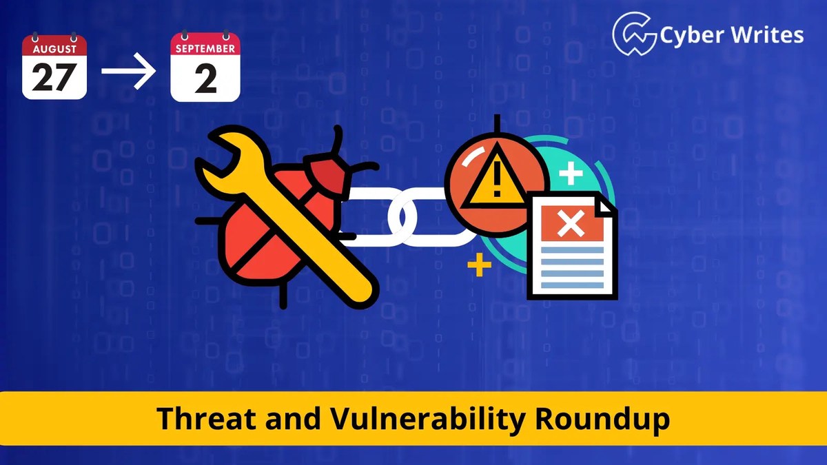 Threat and Vulnerability Roundup Aug27 Threat and Vulnerability Roundup Aug27