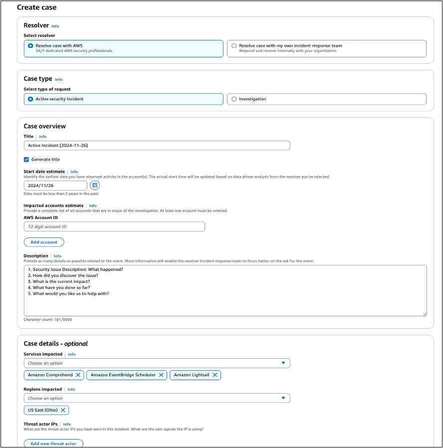 AWS Security Incident Response